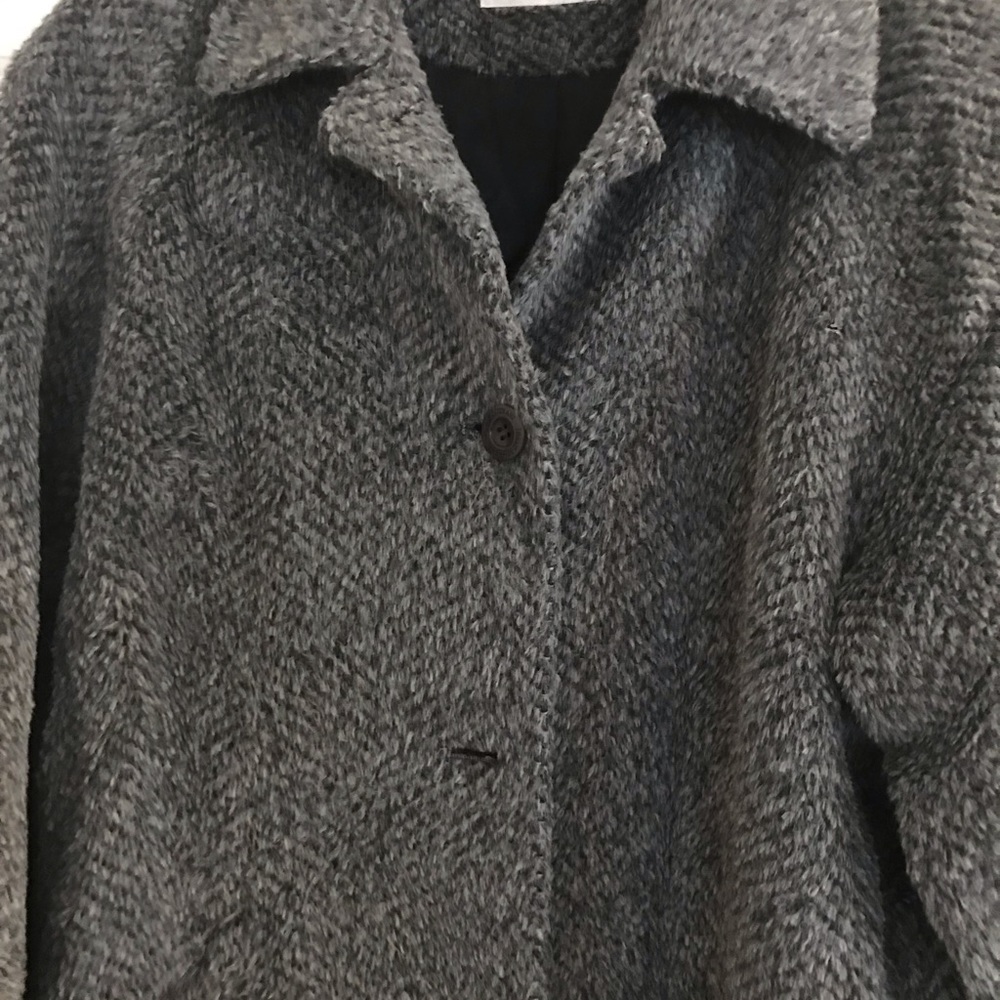 Grey Isaac Mizrahi long grey coat